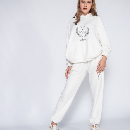 Ladies White Tracksuit