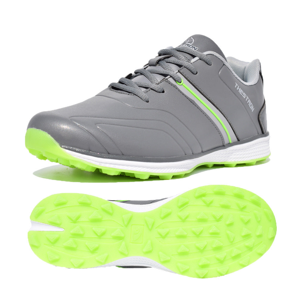 Men's Large Size Waterproof Golf Shoes, 